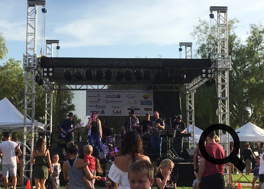 Groovelabs provided one of the best stage systems Rancho Santa Margarita has seen for community concerts. 
